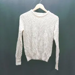 ◇ B:MING by BEAMS ケーブルニット フロントボタン ナチュラル 長袖 カーディガン サイズONE アイボリー レディース E  【1307120049117】