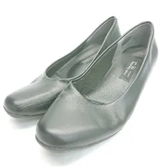 ◇ Furio Valentino スクエアトゥ クッション性あり 通勤 パンプス サイズ22.5 ブラック レディース E  【1307120050144】