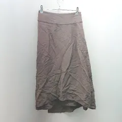 ◇ Spick & Span  シンプル 巻きスカート風 ハイウエスト ロング フレア スカート サイズ34 ブラウン レディース E  【1307120049841】