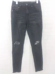 ◇ Beno ビーノ ダメージ加工 ストレッチ デニム スキニー パンツ サイズM ブラック メンズ P  【1307150007477】