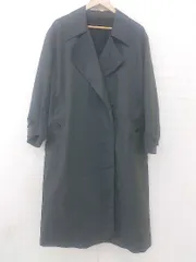 ◇ UNIQLO ユニクロ 光沢 オーバーサイズ 長袖 ロング コート サイズL グリーン系 レディース P  【1307150007385】