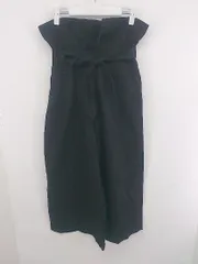 ◇ ◎ riche glamour リシェグラマー ハイウエスト シンプル ワイド パンツ サイズM ブラック レディース P  【1307150004414】