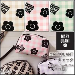 MARYQUANT チェック【商用利用不可】 オックス生地  マリークワント マリクワ バッグ エプロン 花柄 デイジー かわいい 手作り おしゃれ 人気 ハンドメイド 布地 50cm単位
