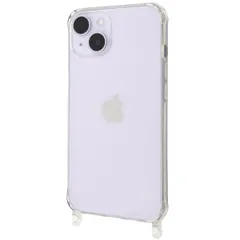 iPhone14対応 スマホショルダー ショルダー 用 TPU クリアケース 背面ケース リング型 ストラップホール付き 可愛い おしゃれ【 クリア 】