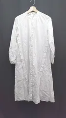 ◇ ray beams ブラウス スタンドカラー ガーリー フェミニン 長袖 ロング丈 ワンピース 表記なし ホワイト レディース E  【1307210003364】