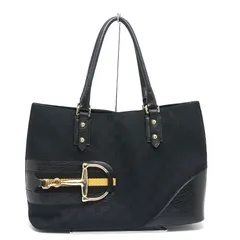 グッチ ホースビット トートバッグ 137385 GGキャンバス ブラック