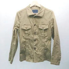 ◇ junhashimoto×nanouniverse カジュアル ミリタリー ジップアップ ボタン 長袖 ブルゾン サイズS グリーン メンズ E  【1307210003784】