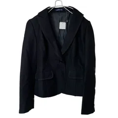 ZK20【美品】NEWYORKER ニューヨーカー テーラードジャケット ブラック サイズ7AR