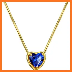 【新品】 [Michooyel] S925 天然石 誕生石 ペンダント ネックレス 18K ゴールドメッキ シルバー ペリドット 9月宝石 ハートシェイプ ファインジュエリー 女性用