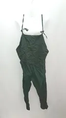 ◇ RCW BLUE LABEL テンセル麻混合生地 ゆったり シンプル 大人っぽい - オールインワン サイズ38 ブラック レディース E  【1307210004644】