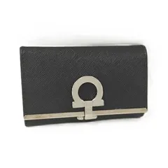 Salvatore Feragamo 6連キーケース ガンチーニ レザー ブラック IR-22-4627