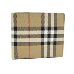 Burberry 二つ折り財布 チェック レザー PVC 80698151