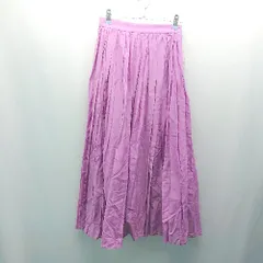 ◇ ◎ ●未使用● Noela ウエストゴム キレイめ 大人っぽい ロング フレア スカート サイズM パープル レディース E  【1307210008963】