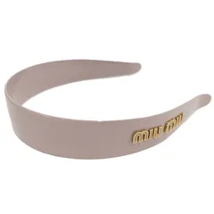 MIU MIU カチューシャ ヘアバンド ピンク系 プレックス メタル 5IH039のサムネイル