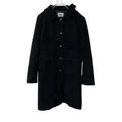 ZK20【美品】MICHEL KLEIN ミッシェルクラン ロングコート ウールコート ブラック サイズ38