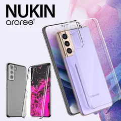 Galaxy S21 5G ケース 薄型 軽量 クリア スマホケース 透明 スリム Qi 充電 対応 ハード カバー Samsung GalaxyS21 ギャラクシーS21 SCG09 SC-51B araree Nukin