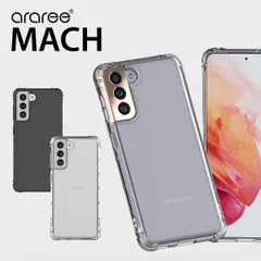 Galaxy S21 5G ケース 耐衝撃 薄型 クリア スマホケース 衝撃吸収 ストラップホール 付 カバー Samsung GalaxyS21 ギャラクシーS21 SCG09 SC-51B araree Mach