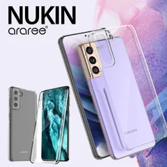 Samsung GalaxyS21+ 5G ケース 薄型 軽量 クリア スマホケース 透明 スリム Qi 充電 対応 ハード カバー ギャラクシーS21+ S21 Plus SCG10 araree Nukin