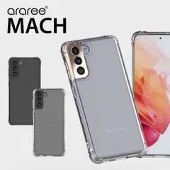 Samsung GalaxyS21+ 5G ケース 耐衝撃 薄型 クリア スマホケース 衝撃吸収 ストラップホール 付 カバー ギャラクシーS21+ S21 Plus SCG10 araree Mach