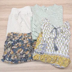◇ ◎ 《 ローリーズファーム まとめ売り4点セット サイズF/L スカート/ニット/カーディガン/ブラウス レディース 》 E  【1307210010058】