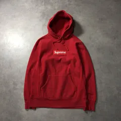 GQ4460◇Supreme : 12fw Box Logo Hooded Sweatshirt◇M◇赤 シュプリーム ボックスロゴ スウェットパーカー