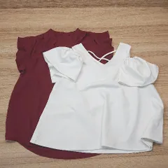 ◇ 《 INGNI イング まとめ売り2点セット サイズM 無地 シンプル ブラウス/カットソー レディース 》 E  【1307210010348】