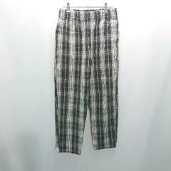 ◇ united arrows ウエストゴム イージー カジュアル チェック柄 ルーズ パンツ サイズM ネイビー メンズ E  【1307210013004】