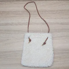 ◇ GLOBAL WORK ファー ショルダー 肩掛け カジュアル ガーリー お出かけ デート バッグ ベージュ レディース E  【1307210012489】