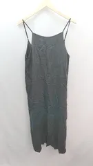 ◇ urban research キャミソール シンプル カジュアル ガーリー ロング丈 ワンピース サイズFREE ブラック レディース E  【1307210013523】