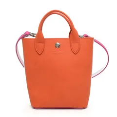ロンシャン エピュレ 2WAYトートバッグ レザー オレンジ・レッド系