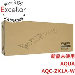 [bn:9] AQUA　コードレススティッククリーナー サイクロン式　AQC-ZX1A-W　ホワイトのサムネイル