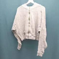 ◇ B:MING by BEAMS ショート丈 ドロップショルダー フロントジップ 長袖 パーカー サイズONE ブラウン レディース E  【1307210017170】のサムネイル