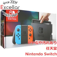 [bn:17] 任天堂　Nintendo Switch　ネオンブルー/ネオンレッド　背面スタンドなし・液晶画面いたみ 元箱あり