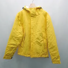 ◇ bark manhattan マウンテンパーカー ジップアップ ボア ドローコード 長袖 ブルゾン サイズFREE イエロー メンズ E  【1307210021450】