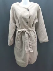 ◇ ◎ ノーブランド カジュアル 大人っぽい 冬コーデ かわいい 長袖 コート 表記なし ブラウン レディース E  【1307210019655】