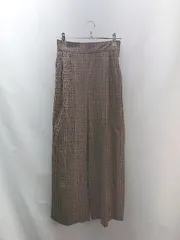 ◇ BEAUTY&YOUTH ウエストゴム コンシールファスナー ストレートパンツ サイズS ベージュ/ブラック/ブラウン レディース E  【1307210019600】