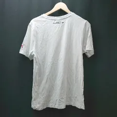 ◇ puma プーマ クルーネック スポーティー 車 カジュアル ブランドロゴ 半袖 Ｔシャツ サイズM ホワイト メンズ E  【1307210021870】