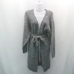 ◇ ◎ beauty&youth ニット 羽織り カジュアル　シンプル 秋冬 長袖 カーディガン 表記なし グレー レディース E  【1307210022426】