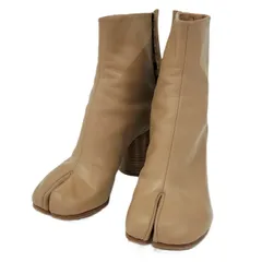 Maison Margiela ショートブーツ TABI タビ レザー ベージュ 表記サイズ40