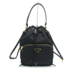 プラダ デュエット Re-Nylon バケットバッグ 1BH038 ブラック