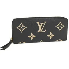 LOUIS VUITTON ポルトフォイユ クレマンス ラウンドファスナー長財布 モノグラム アンプラント バイカラー M82338