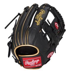 Rawlings 軟式グローブ ブラック×ゴールド - メルカリ