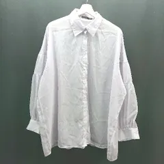 ◇ Heather ヘザー 透け感 シンプル シースルー ギャザー 長袖 シャツ サイズF ラベンダー レディース E  【1307210031138】