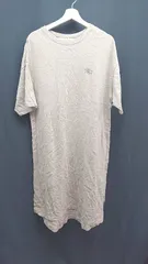 ◇ CONVERSE カジュアル Tシャツ プリント 半袖 ロング丈 ワンピース サイズM ベージュ レディース E  【1307210030834】