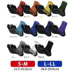 アクティバイタル Activital  Activital PROファイブ (5本指ソックス)  サッカー スポーツ サポーター 高機能ソックス  22SS (HRD1065/HRD1066)、(SB)スカイブルーのサムネイル