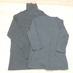 ◇ 《 良品計画 まとめ売り２点セット サイズM ブラック シンプル ワンピース カットソー レディース 》 E  【1307210031275】