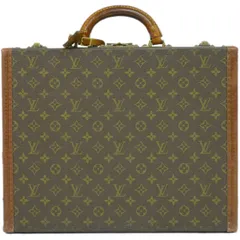 本物 ルイヴィトン LOUIS VUITTON LV プレジデント モノグラム アタッシュケース ハンドバッグ ブラウン M53012 President ビトン バッグ 中古  