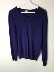 【UNIQLO】エクストラファインメリノVネックセーター サイズM