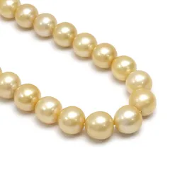 南洋パールネックレス ゴールデンパール 約9.4mm-11.8mm 1連