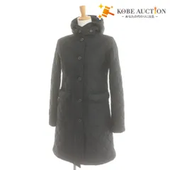■ MACKINTOSH マッキントッシュ コート ジャケット 長袖 アウター 英国 スコットランド製 ボタン レディース 34 (S相当) ネイビー 美品のサムネイル